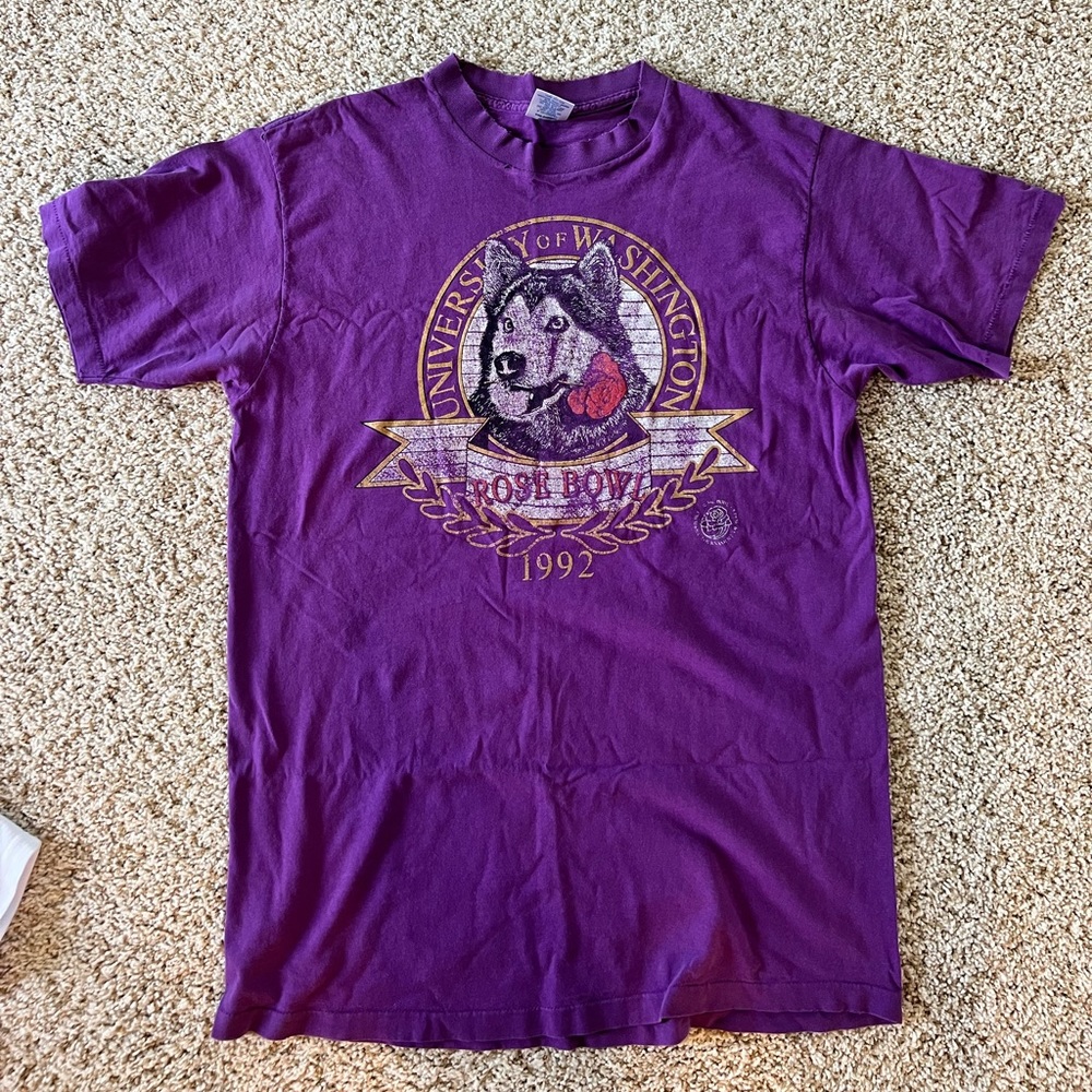 Vintage University of Washington Rose Bowl T Shirt
